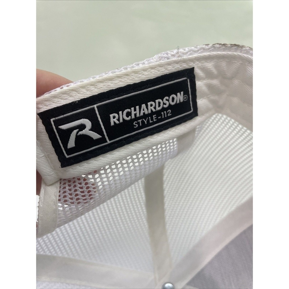 Richardson 112 Trucker Hat Mens OSFA Gray White Good Palmetto Polishing SC Cap - Picture 5 of 5